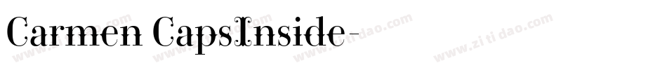 Carmen CapsInside字体转换